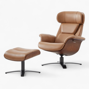 Poltrona Singola Italiana in Pelle Colore a Scelta Poltrona Relax per Arredamento Semplice e Moderno per <span class=keywords><strong>Casa</strong></span> Soggiorno Casual Appartamento - Product Image 1