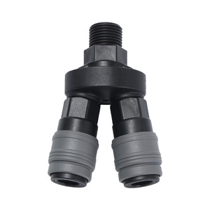<b>Quick</b> Coupler Plastic Air Compressor <b>Connector</b> 2 Way For Pneumatic System - Product Image 4