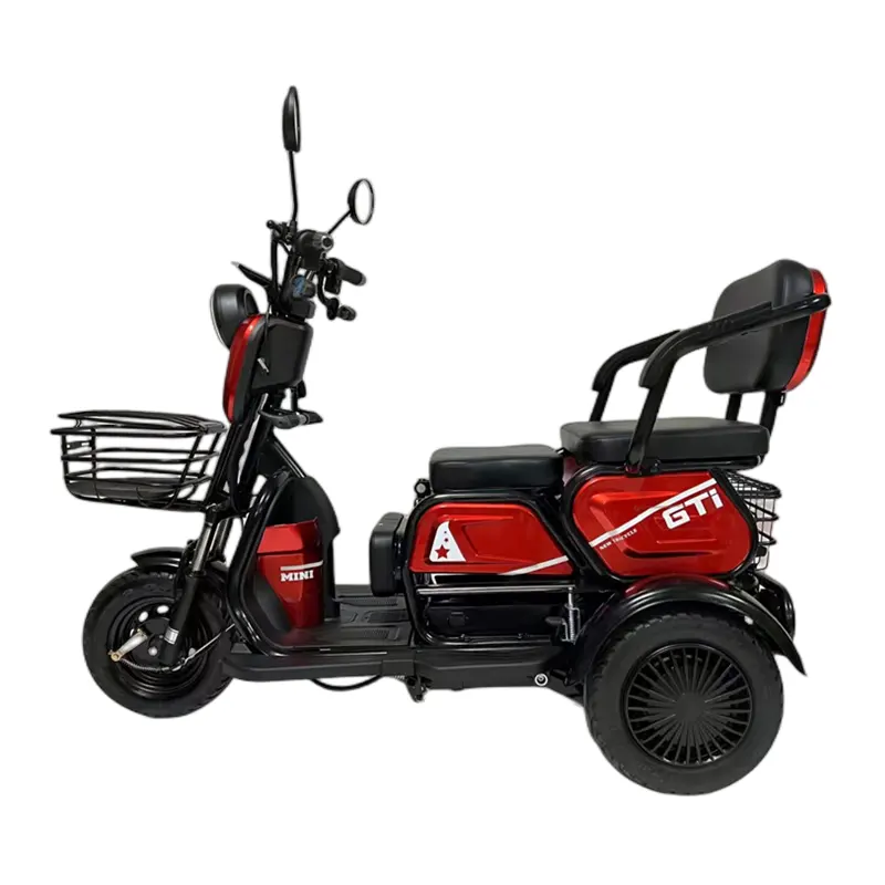 Trois 3 Roues Adultes Électrique Motos Électrique Tricycles pour Adultes pour le Fret et Passagers
