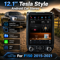 Pour Ford F150 2015-2021, autoradio Android 12,1 pouces, écran GPS, navigation, Bluetooth, CarPlay sans fil, DSP, 4G, 64G, WiFi, USB, SWC