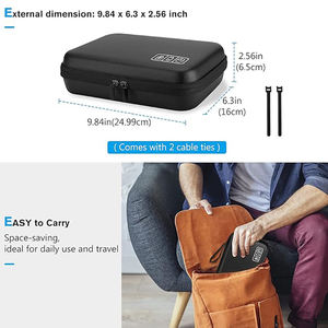 Étui de voyage rigide en EVA pour organiseur électronique, adaptateur secteur MacBook, chargeurs, câbles, batterie externe, souris Apple Magic, clé USB - Product Image 2