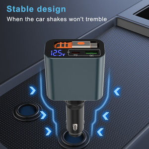 Bộ sạc xe hơi có thể thu vào xoay 360 độ 70W với cáp nylon loại C tích hợp 35W & Cổng USB A/USB C kép để sạc nhanh - Product Image 5