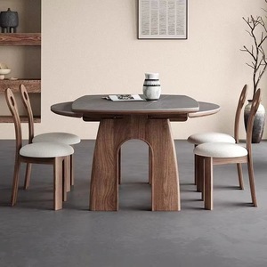 <b>Dining</b> Room <b>Set</b> Solid Wood Extendable <b>Table</b> And Chairs <b>4</b> Piece <b>For</b> Small Space - Product Image 1