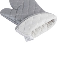 Coton enduit d'argent cuisine isolation thermique ustensile poignée four gant et maniques