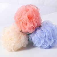 Éponge de bain colorée personnalisée en gros, gommage corporel, exfoliant, douche, filet de bain, ceinture, nettoyant corporel