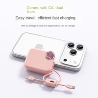 Mini Power Bank en Plastique Certifié 3C, Sûr pour Avion, 10000mAh, Compact, Portable, avec USB/Type-C Intégré, Charge Rapide 22.5W, Grande Capacité