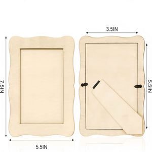 Wholesale Children's Oil Painting Board Handmade Clay <b>Frame</b> <b>White</b> Mosaic DIY Rectangle Photo <b>Frame</b> Simple and Affordable - Product Image 3