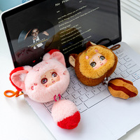 Collection de porte-clés créatifs en vinyle et peluche animaux, figurines mignonnes, cadeaux tendance transfrontaliers en boîte mystère