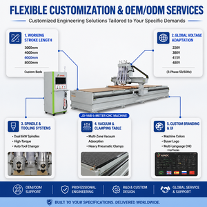 Fresadora CNC de Alta Precisión y Eficiencia JUNDE para el Procesamiento y Corte de Madera, Plástico y Aluminio - Product Image 2
