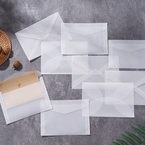 Sobres de Papel Glassine Translúcido C4 C5 B6 DL ZL para Tarjetas, Monedas, Semillas, Invitaciones y Postales - Product Image 6