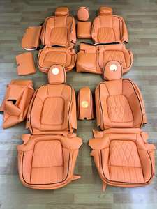 ปลอกหุ้มเบาะรถยนต์หนังแท้กันน้ำ 3 มิติ สีแดง ดำ เทา น้ำตาล สำหรับรถ Porsche Macan ขายส่ง มีสินค้าในสต็อก - Product Image 1