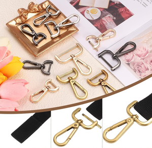 Accesorios de hardware para bolsos, hebillas, ganchos para correas de bolsos, cerraduras de hardware desmontables, hebillas de correa de bolsa de metal, hebillas de correa para mochila. - Product Image 4