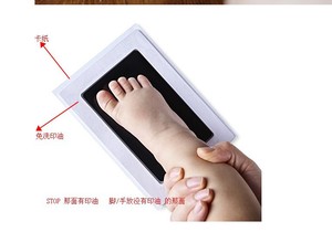 Safe Non-Toxic No Touch Skin <strong>Inkless</strong> <strong>Footprint</strong> <strong>Handprint</strong> Pet Paw Print Ink Pad for Dog Cat Souvenir Gift Decoration - Product Image 5