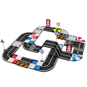 Bloques <span class=keywords><strong>de</strong></span> Construcción Magnéticos para Pistas <span class=keywords><strong>de</strong></span> Carreras con Señales <span class=keywords><strong>de</strong></span> Tráfico, Juguetes <span class=keywords><strong>de</strong></span> Construcción Creativa STEM para Niños <span class=keywords><strong>de</strong></span> 3 Años en Adelante - Product Image 3