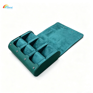 Caja de almacenamiento para relojes, organizador de relojes de viaje portátil con 6 ranuras, resistente al polvo y a los arañazos, estuche de colección de joyas de cristal - Product Image 3