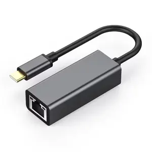 USB 3.1 Loại C Gigabit Ethernet Adapter 10/100/1000 Mbps RJ45 LAN Card mạng ABS nội bộ PC/máy tính xách tay phụ kiện máy tính