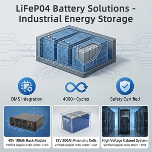 Batterie Lifepo4 intelligente 51,2 V 100 Ah 5120 Wh <span class=keywords><strong>rechargeable</strong></span> avec écran LCD pour système <span class=keywords><strong>hybride</strong></span> onduleur solaire - Product Image 6