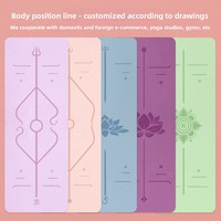 Alfombrilla de Yoga Ecológica de TPE al por Mayor, Antideslizante, de Alta Densidad, Portátil, para Ejercicio y Fitness, con Logotipo Personalizado para Gimnasio, Entrenamiento y Yoga