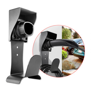 Ev Oplader Nozzle Houder Type 2 Stekker Dummy Socket 62196 <span class=keywords><strong>J1772</strong></span> Tesla Evse Lading <span class=keywords><strong>Holster</strong></span> Met J Haak Kabel Management - Product Image 1