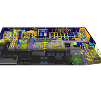 Bettaplay Centro Comercial y Centro de Entretenimiento Familiar de 1800 m², Equipamiento para Actividades Infantiles, Parque Infantil Interior Temático Multizona
