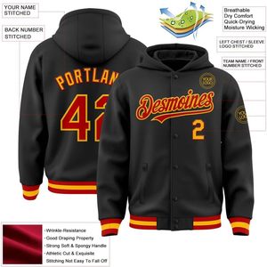 เสื้อแจ็คเก็ตฮู้ดดี้แบบ Letterman สำหรับผู้ใหญ่และวัยรุ่น  แบบสั่งทำพิเศษ  ติดกระดุมแบบเต็มตัว  เสื้อแจ็คเก็ตเบสบอลแบบ Varsity  เสื้อแจ็คเก็ตทีม  เสื้อแจ็คเก็ตผู้หญิง  ผ้าทอระบายอากาศได้ดี - Product Image 1