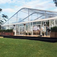Tentes pour événements de mariage, de réception et de banquet, 350, 500, 750, 1000 personnes, tente à toit polygonal incurvé en arc pour exposition, en vente