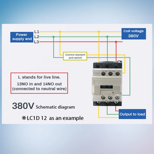 विक्रेता Lc1d12 श्रृंखला 12a चुंबकीय संअभिनेता एसी 3-चरण विद्युत संग्राहक 380v/660v मुख्य सर्किट रेटिंग - Product Image 3