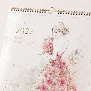 Elegante Calendario Colgante Urbano con Páginas Laminadas Mate, Diseño Floral Personalizado <span class=keywords><strong>de</strong></span> Fábrica para Uso en Oficinas Modernas <span class=keywords><strong>de</strong></span> Espacio Abierto - Product Image 5