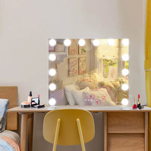 Bulb Style <strong>Mirror</strong> Led Touch Screen Makeup Vanity Make <strong>up</strong> Bulb <strong>Mirror</strong> With 15 <strong>Light</strong> Bulbs - Product Image 2