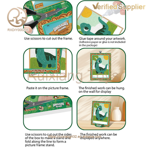 Fait à la main 3D laine <span class=keywords><strong>dinosaure</strong></span> peinture artisanat unisexe jouets éducatifs bricolage modèle pour enfants 2025 Arts et artisanat tendance - Product Image 4