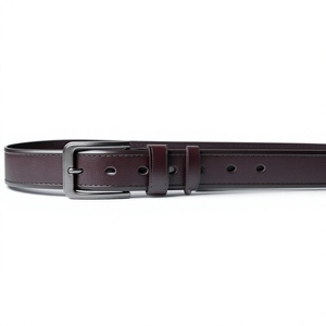Cinturón de Cuero Genuino de Vaca para Hombre, Color Sólido, Hebilla de Pin, Estilo Formal, Duradero, Moldeado en una Sola Pieza - Product Image 4