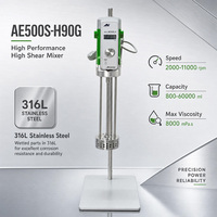 Homogénéisateur-mélangeur de laboratoire numérique AE500S-H90G 800W à prix d'usine avec contrôle de vitesse progressif et fonction de minuterie