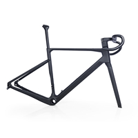 Cuadro de Bicicleta de Gravel de Carreras de Carbono Completo Personalizable SUNREMO con UDH T700 T800, Cuadro de Bicicleta Superligero, Neumático 700X50C