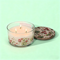 Ensemble cadeau de bougie parfumée à la fraise et diffuseur à bâtonnets - Aromathérapie artisanale écologique pour mariage, Diwali et décoration intérieure
