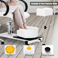 Fauteuil de pédicure réglable en hauteur pour salon de manucure, vente en gros d'usine, mobilier de beauté