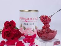 Factory Sale Edible Rose Flower Sauce Edible Flower Sauce Double Rose Jam Rose Jam for Baking Beverage Ice Cream