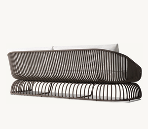 ALARO Nouveau Design Mobilier de Jardin en Rotin, Chaise Longue Pliante en Rotin pour Toutes Saisons, Trois Places - Product Image 5