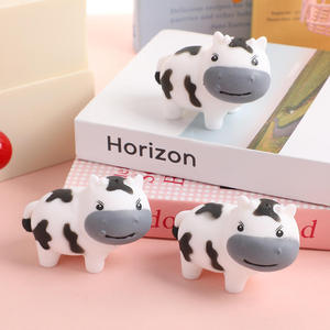 Cartoon Cow Squishy Toy Soft Squeeze Toy Stress Relief Sensory <b>Fidget</b> Toy Desktop Decoration for Kids Adults - Product Image 6