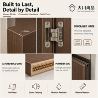 OEM ODM Lames verticales en bois massif insonorisantes, espacement personnalisé, option pleine hauteur pour villa moderne, chambre, hôtel, appartement