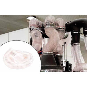 ท่อดูดสูญญากาศทำจากลวดเหล็ก PU ท่ออ่อนแบบลูกฟูกมีความยืดหยุ่น - Product Image 3