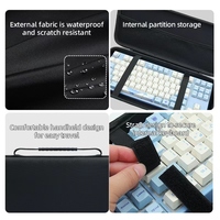 OEM ODM Kustomisasi Tas Pembawa Keyboard Cangkang Keras EVA dengan Sisipan Busa Tahan Air Penutup Ritsleting untuk Perjalanan
