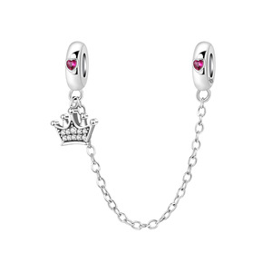 Esta cadena de seguridad con diseño único en forma de corona es adecuada tanto para hombres como para mujeres (accesorio DIY, regalo creativo) - Product Image 1