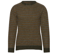 Pull en maille jacquard à col rond classique polyvalent pour homme, manches longues, hiver, décontracté, avec logo frontal ODM