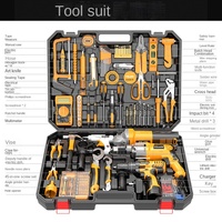 Vente chaude Boîte à outils de réparation de matériel de luxe de 46 pièces Ensemble le plus complet et multifonctionnel comprenant des clés Outils à main en boîte