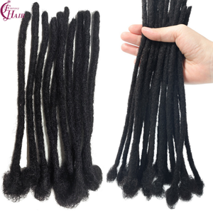 Estensioni Dreadlock in <span class=keywords><strong>Capelli</strong></span> Umani <span class=keywords><strong>per</strong></span> <span class=keywords><strong>Uomo</strong></span>/Donna, 6-20 Pollici, Nero Naturale - Product Image 1