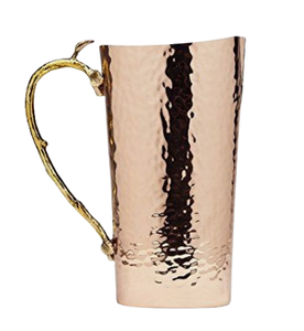 350ml 1000ml pichet fait à la main finition dorée longue barre droite volume de jus de vin cruche d'eau en métal de cuivre cruche en métal - Product Image 1