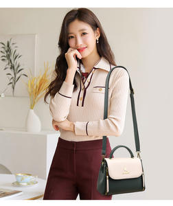 Bolso de mano informal de moda para mujer, suave, duradero, de cuero PU, cierre de cremallera, impermeable, de gran capacidad, de lujo a la moda - Product Image 2