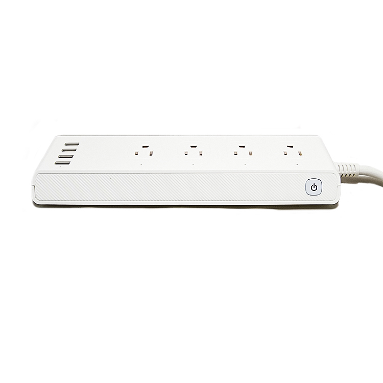 Tuya Smart USA Стандартный Гибкий Настольный 5 выходов Защита от перенапряжения полоса питания alexa us с 4 портами usb для зарядки