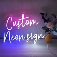 Vente en gros Led Logo joyeux anniversaire signe néon sur mesure sans quantité minimale de commande Dropshipping signe néon pour chambre à coucher fête mariage décoration de la maison