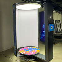 Escáner 3D HD 7s de Astermon, Modelo ASTM-R106, con Plataforma Rotatoria de Columna Única, Rotación 360 y Alta Precisión para Cabinas de Fotos Metálicas de Acción